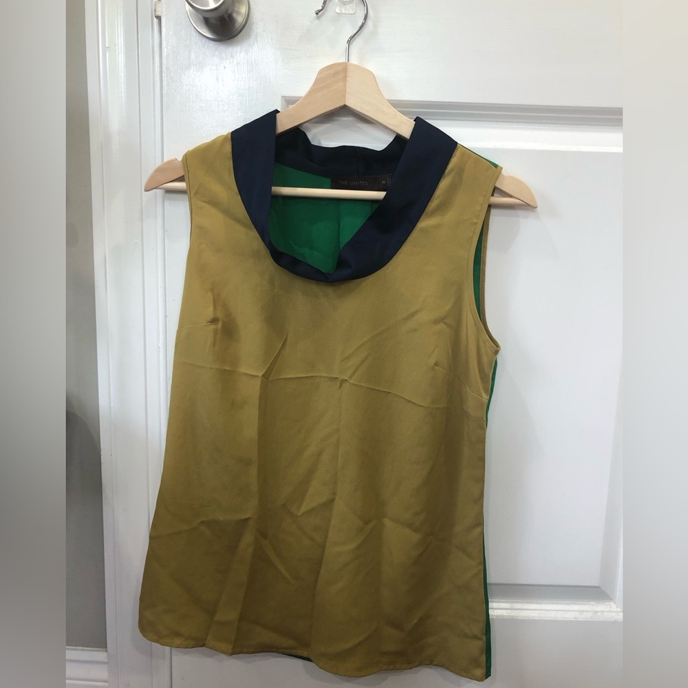 The Limited Polyster Color Block Blouse Top, Professional Office Wear